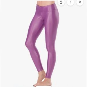 Koral Amethyst Shiny Yoga Pants